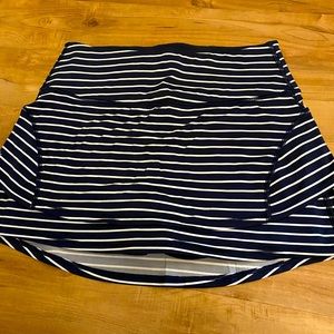 Athleta skirt navy and white stripe
